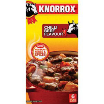 Knorrox Stock Cubes Chilli Beef 1 x 61G