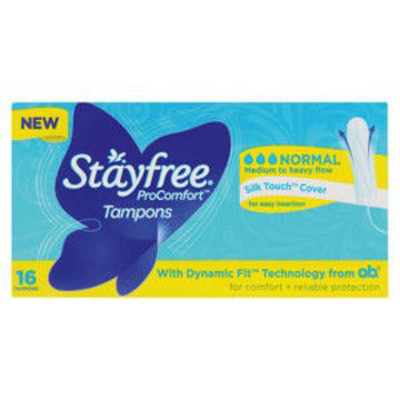 Stayfree Tampons Procomfort Normal 1 x 16`s