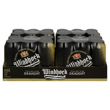 Windhoek Beer Draught Can 440ml x 24