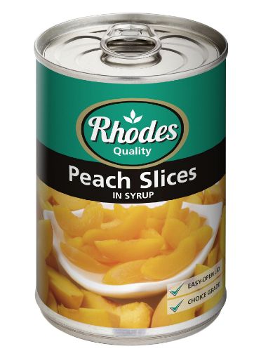 Picture of RHODES Fruit Peach Slices 410G