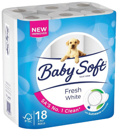 Picture of BABY SOFT Toilet Paper 2 Ply White