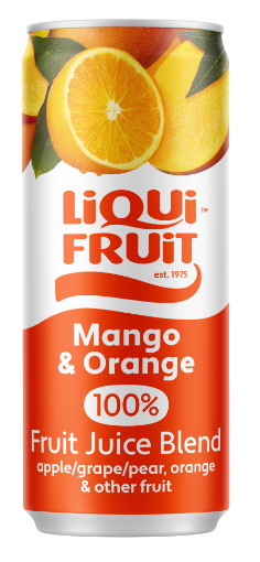 Picture of LIQUIFRUIT Juice Can Mango & Orange 300Ml x 6